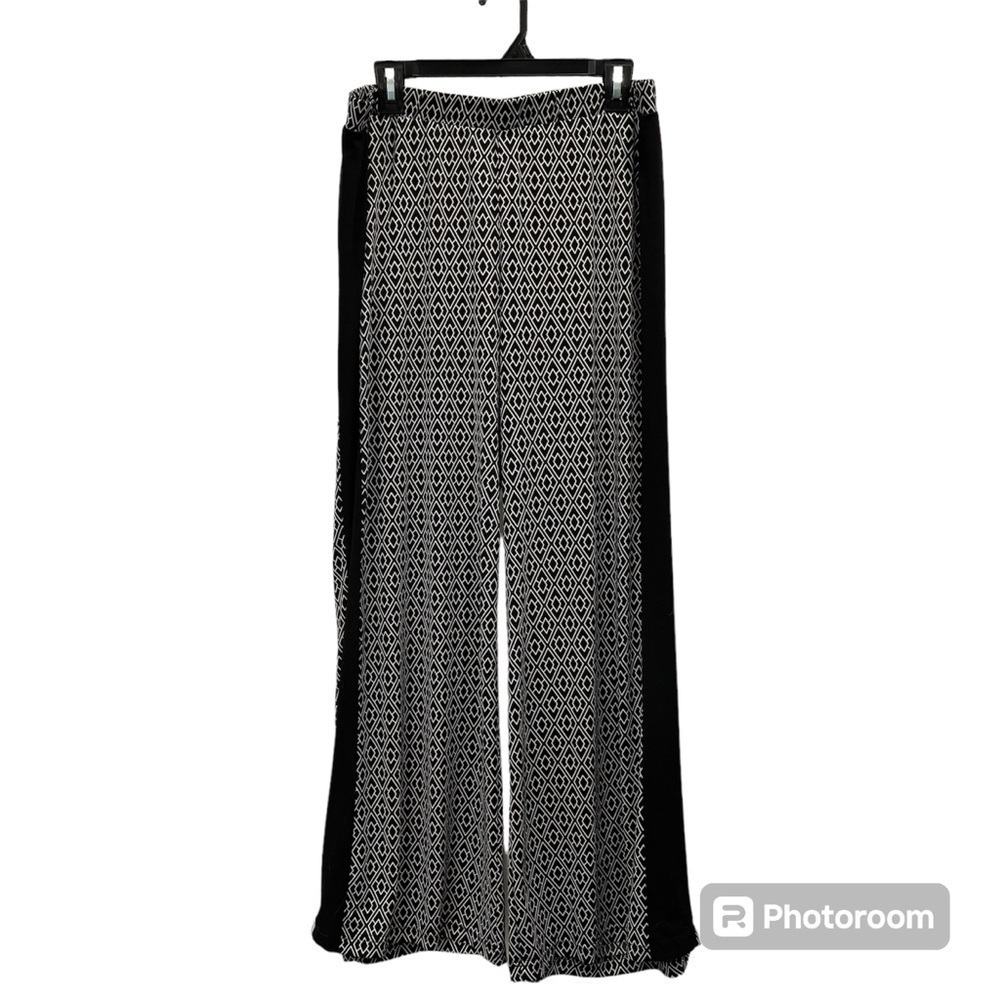 Peter Nygard geometric wide pants size large